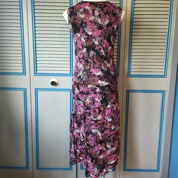 Style & Co Black And Pink Floral Maxi Dress - Picture 7 of 10